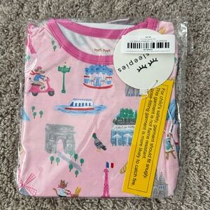 ✨BNWT✨ Little Sleepies Weekend In Paris Pink PJ Set - Size 2T